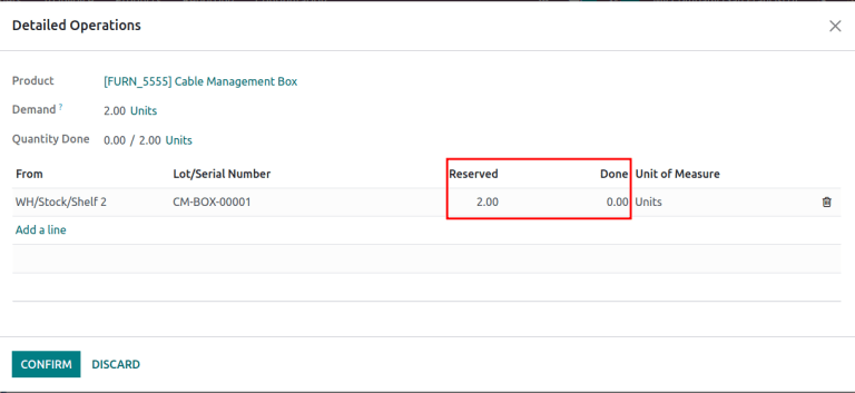 Detailed operations popup for source lot number on sales order.