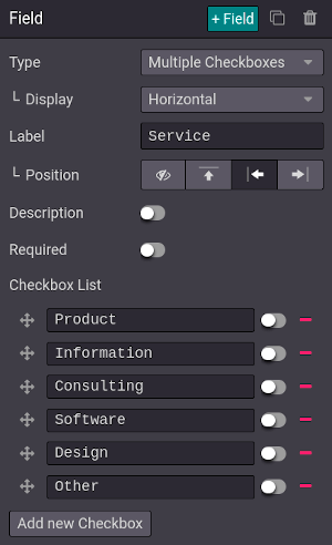 Ajustes de la configuración de las "casillas"