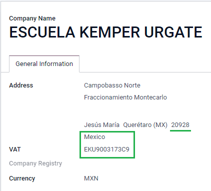 Requisitos principales de la empresa para facturar correctamente