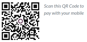 QR code on a customer invoice