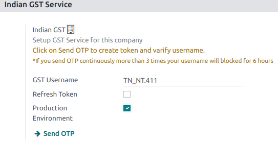 Please enter your GST portal Username as Username