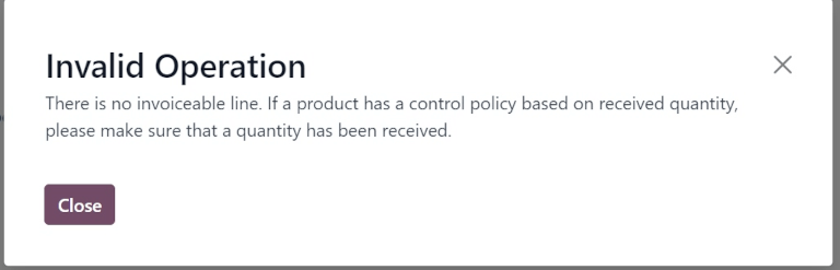 Bill control policy draft bill error message.