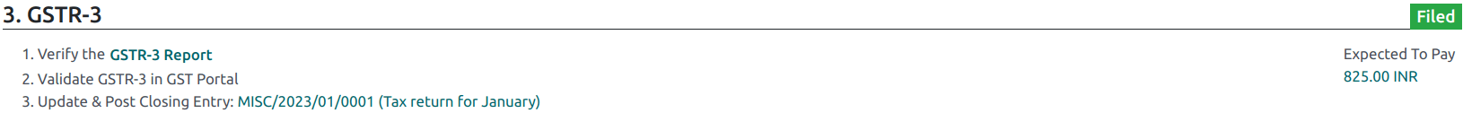 GSTR-3 제출