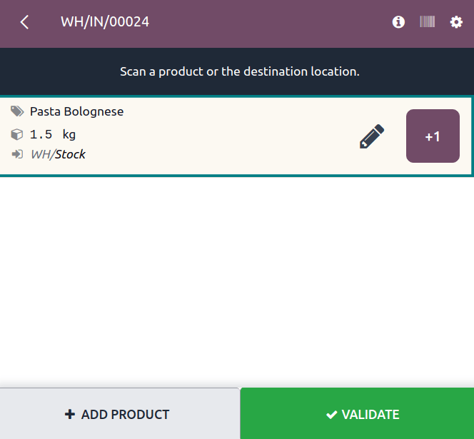 Código de barras escaneado com sucesso.