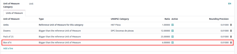 Converta produtos de uma unidade para outra, desde que pertençam à mesma categoria.