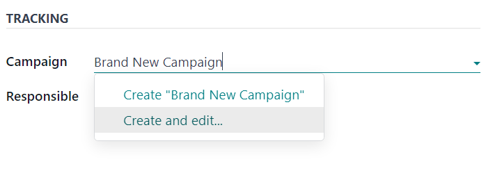 Visualização da criação da campanha de distribuição na aba Definições de um formulário de e-mail.