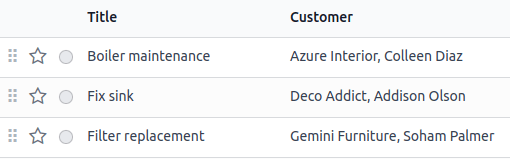 Recurso de ordenação personalizada na visualização de lista