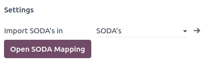 การกำหนดค่าสมุดรายวัน SODA