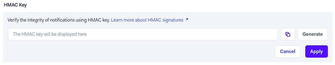 สร้างคีย์ HMAC และบันทึก