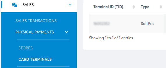 Viva terminal ID