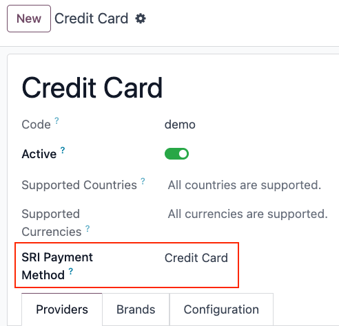 l10n_ec SRI Payment Method.