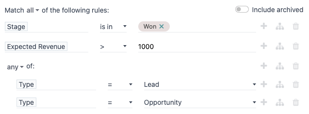 Hinzufügen eines benutzerdefinierten Filters zum Filtern bestimmter Datensätze in CRM.