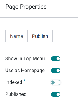 dezactivarea casetei de selectare „Indexat”