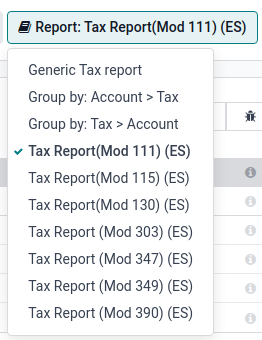 Rapoarte fiscale specifice Spaniei.