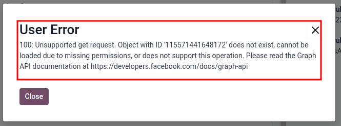 Eroare de utilizator populată în Odoo atunci când este generat un simbol de angajat în locul unui utilizator Administrator.