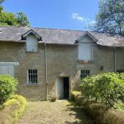 West elevation within the courtyard facing Cedar Lodge