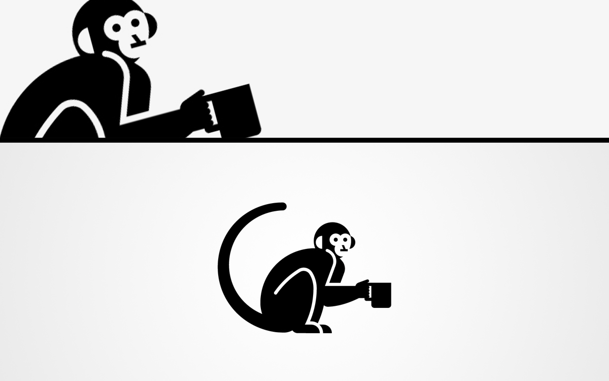 monkey coffee logo for sale