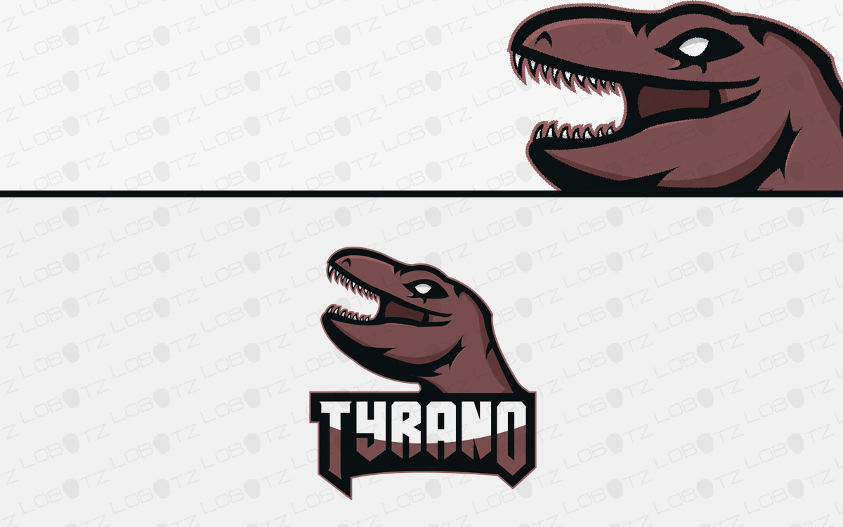 dinosaur mascot logo for sale