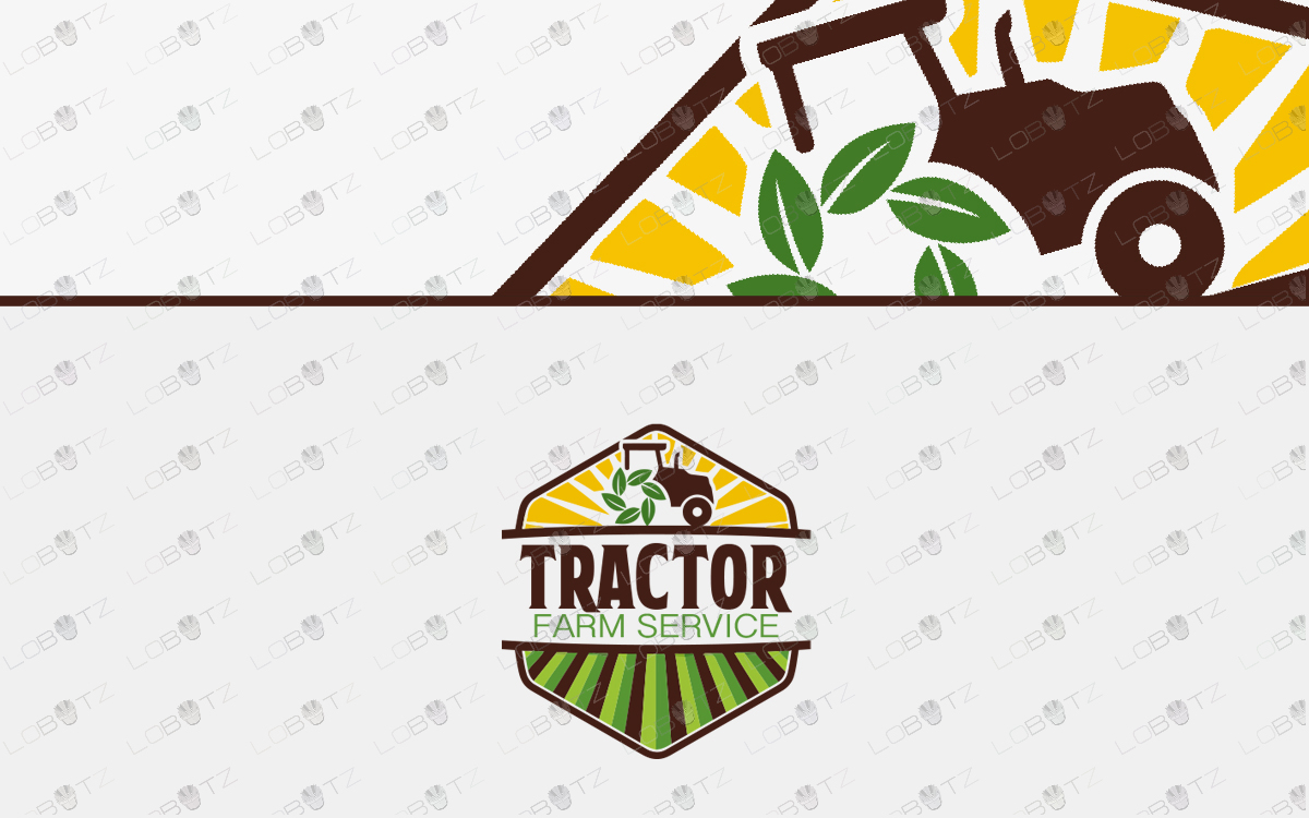 tractor farm logo for sale premade logo