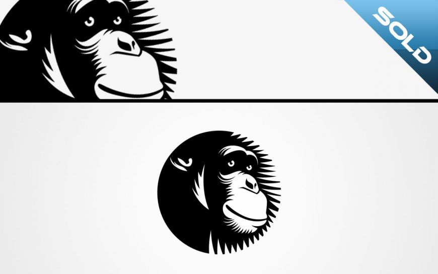 chimpanzee logo for sale