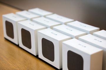 12 Apple TV 4Ks in boxes