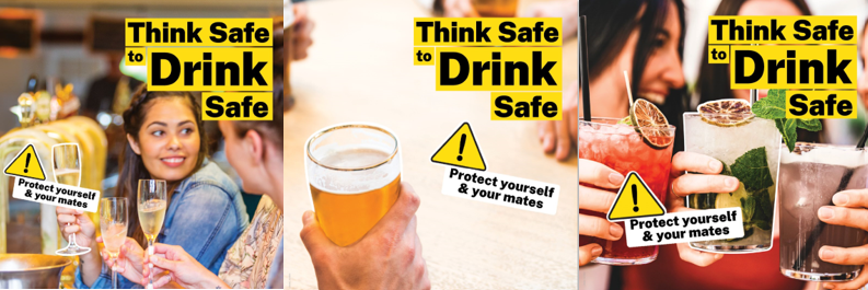 This is an image of the Think Safe to Drink Safe Campaign