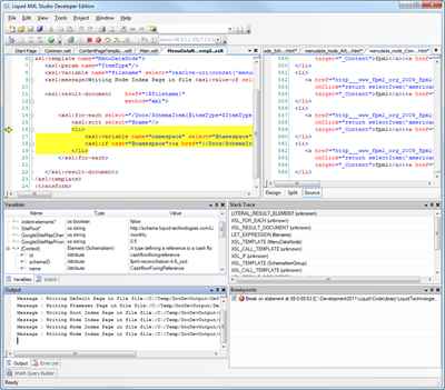 XSLT Editor and Debugger