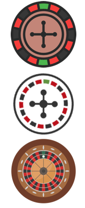 Roulette Wheels Vertical