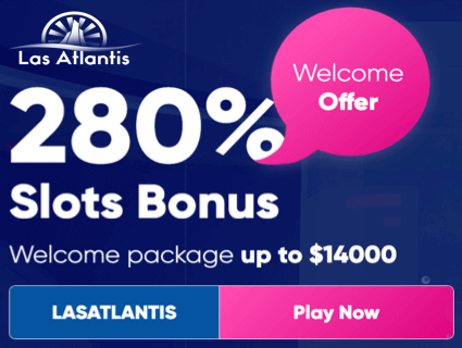 Las Atlantis Signup Bonus Banner