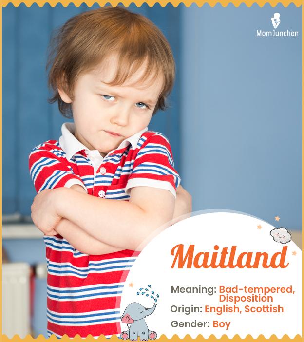 Maitland, meaning ba