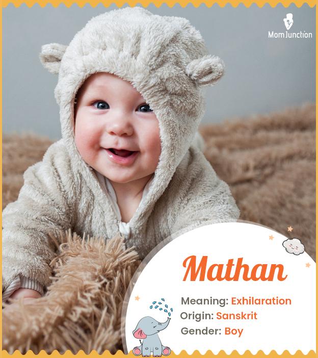 Mathan means exhilar