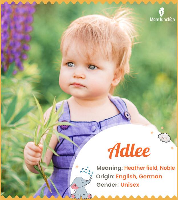 Adlee, refers to a h