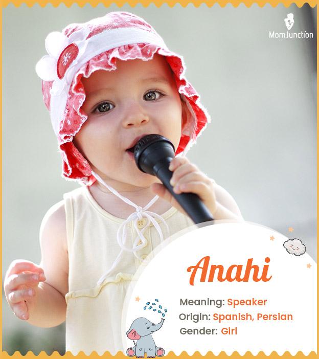 Anahi, who speaks be