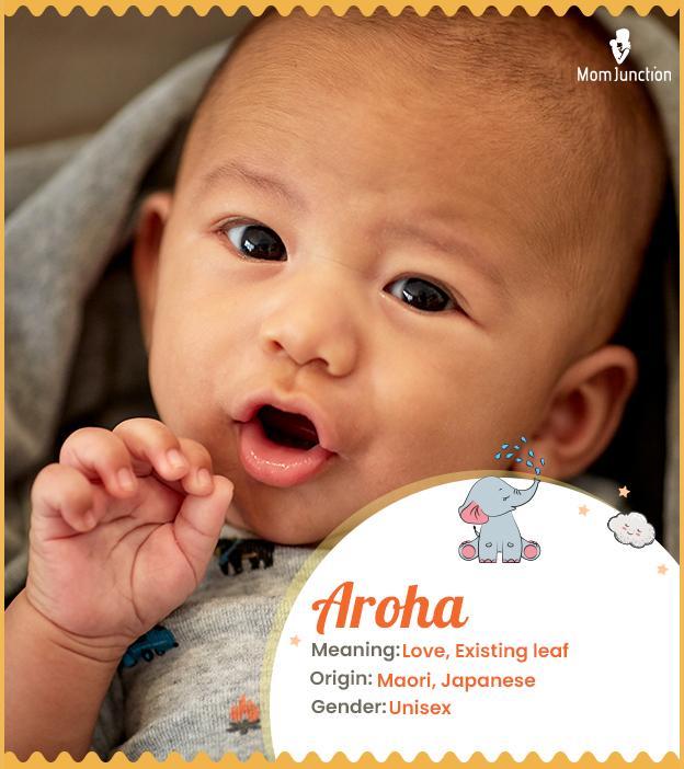 Aroha, meaning love