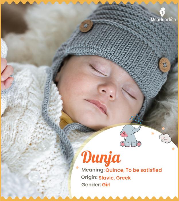 Dunja means quince