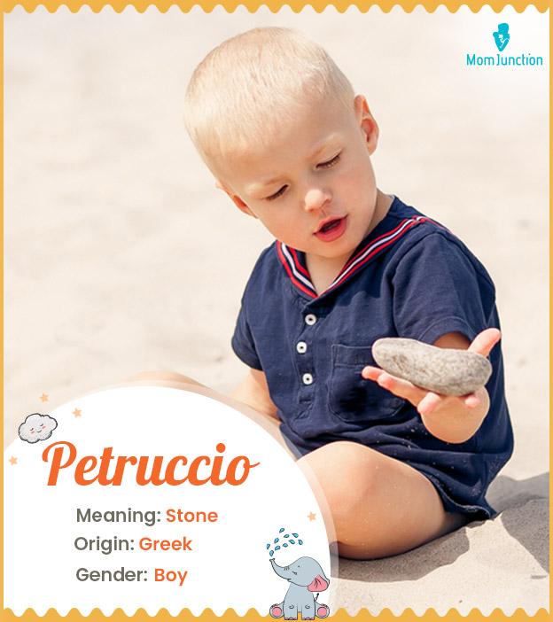 Petruccio means ston