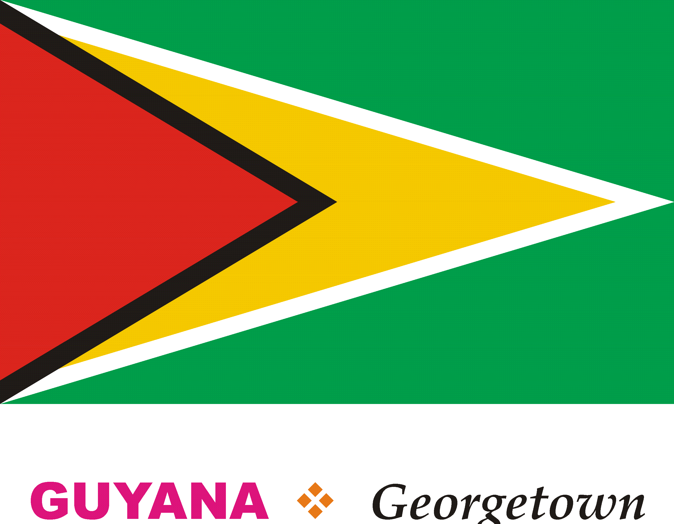 Guyana Flag Coloring Page - Team Coloring