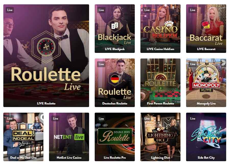 dunder live casino