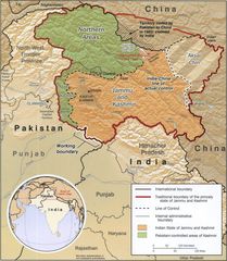 Kashmir Map Big