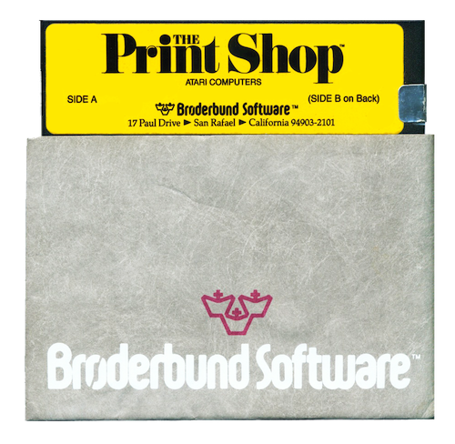 The Print Shop - Broderbund disk