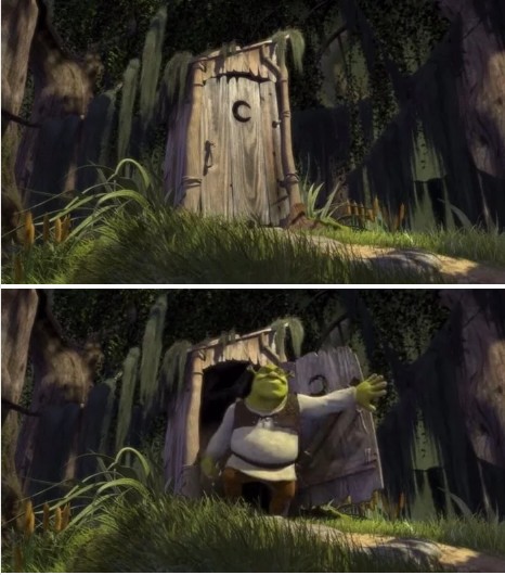 Shrek Toilet Meme