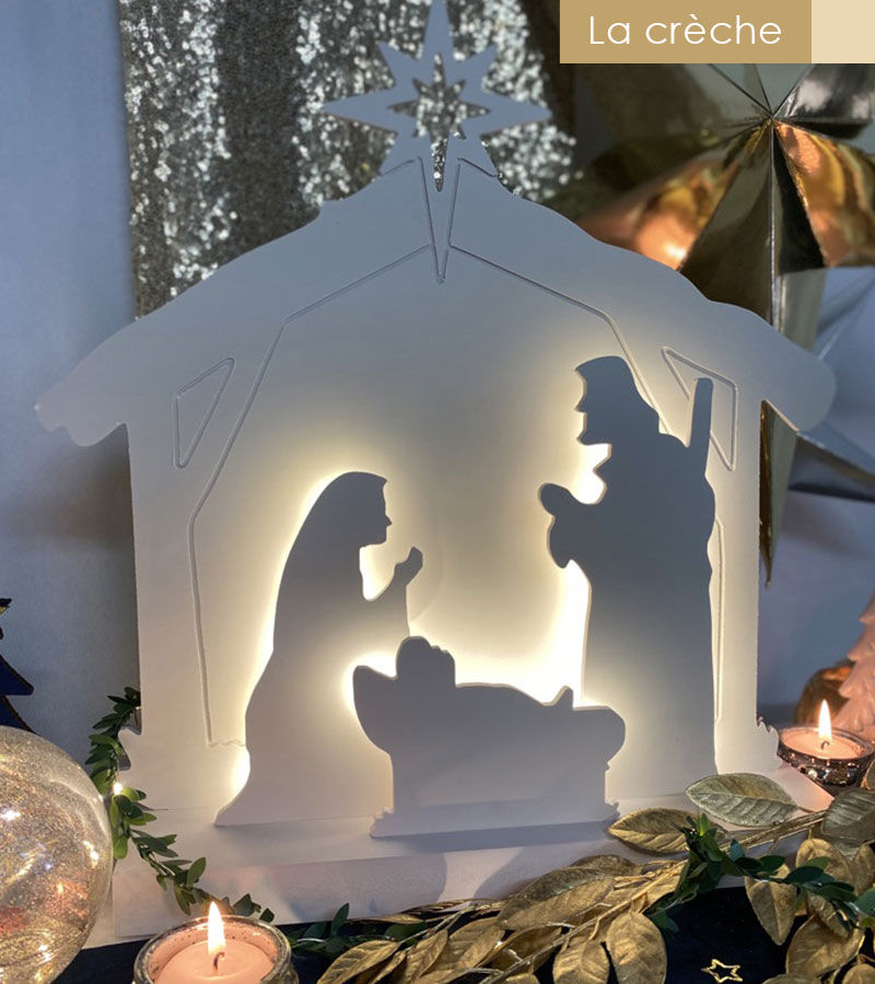 tendance 2021 creche noel moderne