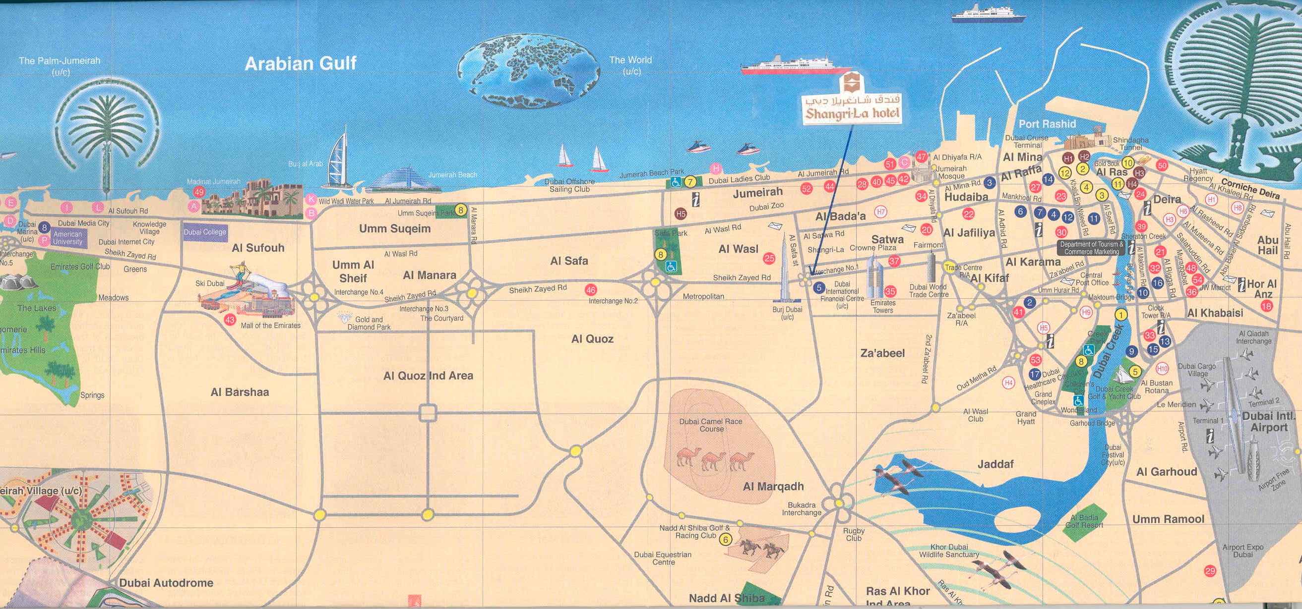 Old Dubai Map