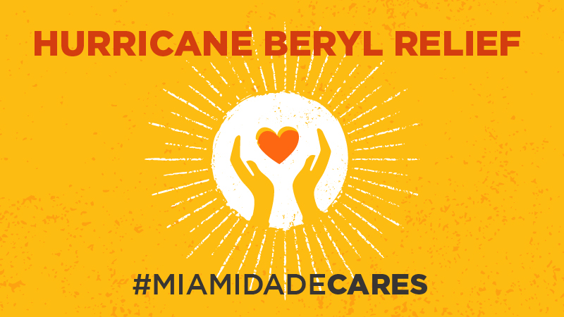 Hurricane Beryl Relief #Miami dade cares