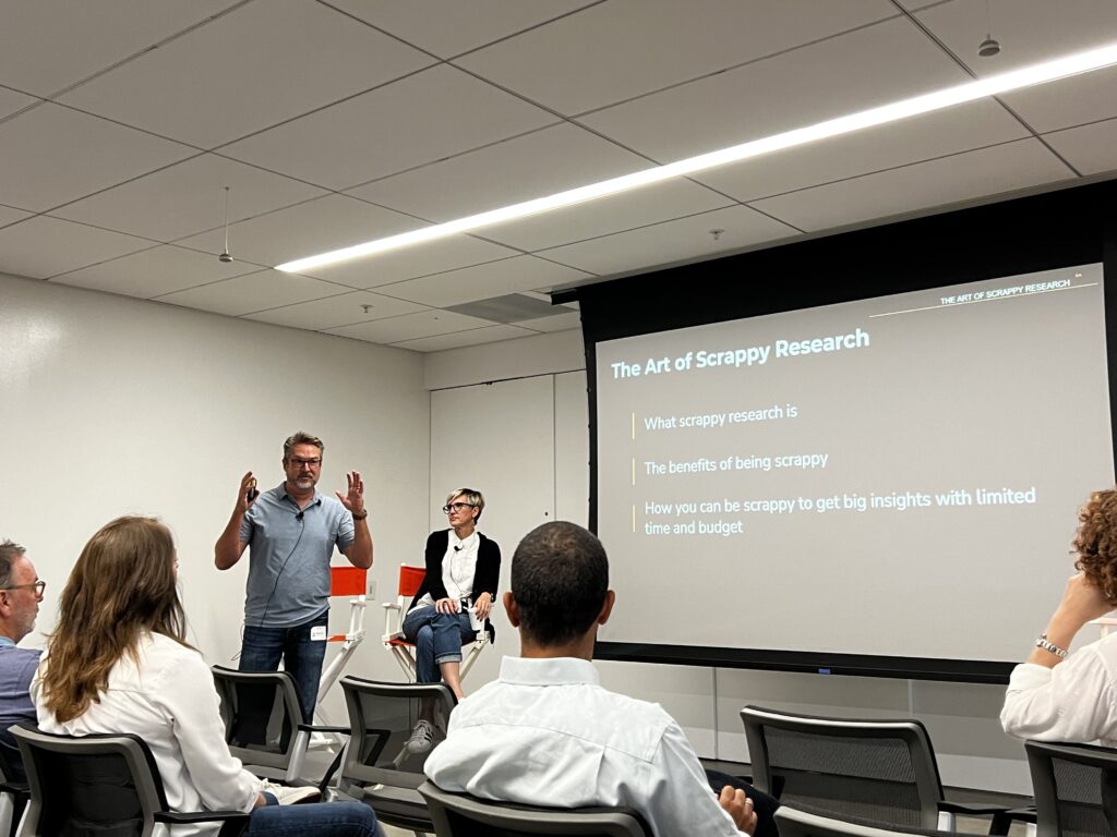 Steve Cook and Kirsten Thayer presenting their boook