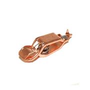 Solid Copper Geophone Clip, Wide Jaw