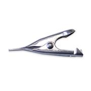 Micro Alligator Clip with Smooth Jaws, Steel