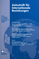 ZIB Zeitschrift für Internationale Beziehungen