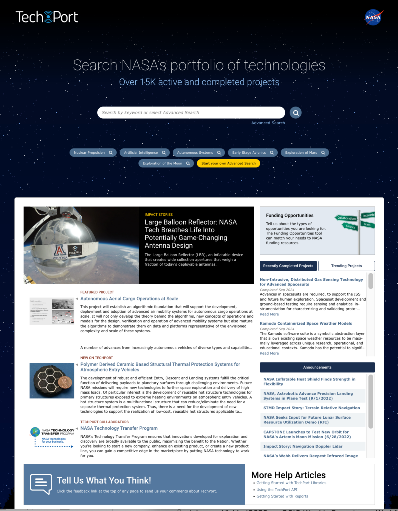 TechPort 4.0 Homepage