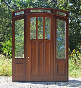 custom arched 9 ft tall door